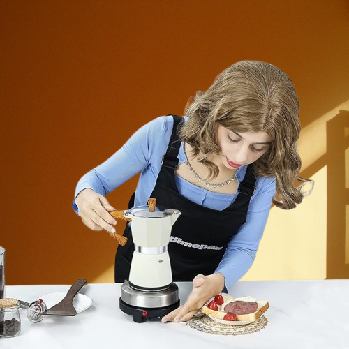 All-in-One Electric Hot Plate Coffee Maker & Stove